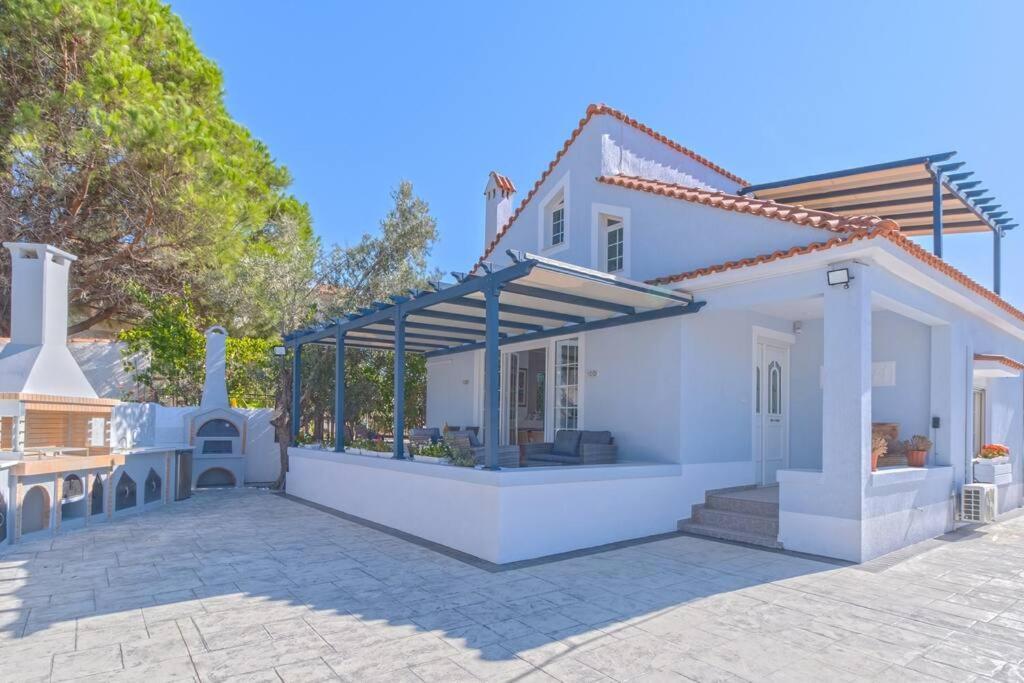 Lefkathia Beach Villa - Gated Beach-Front Private Villa At Lefkathia Beach, Chios! Volissos Extérieur photo