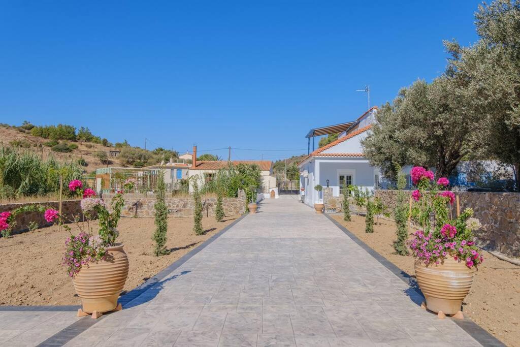 Lefkathia Beach Villa - Gated Beach-Front Private Villa At Lefkathia Beach, Chios! Volissos Extérieur photo